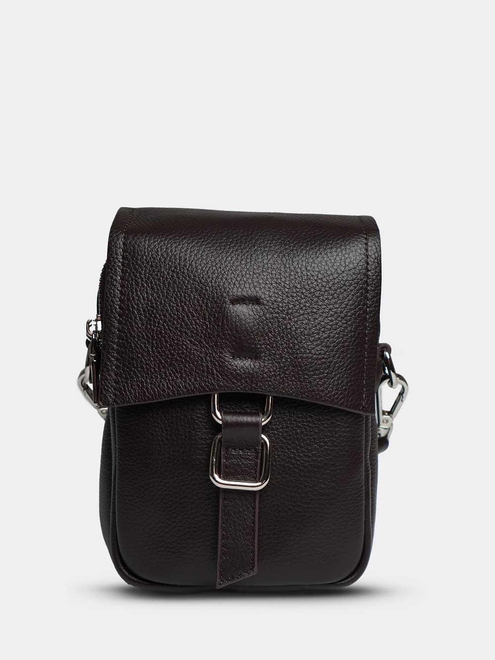 фото 450-74 788 Сумка кросс-боди женская натуральная кожа Ludor темно-коричневый