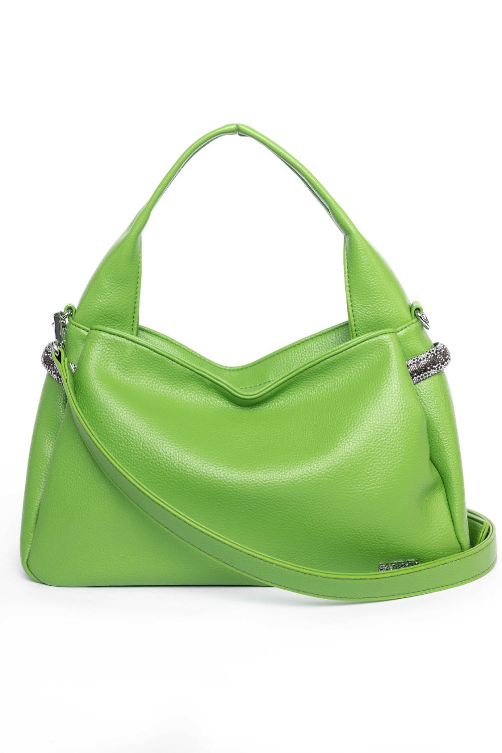 442-53 5250 Сумка хобо женская экокожа Safenta зеленый