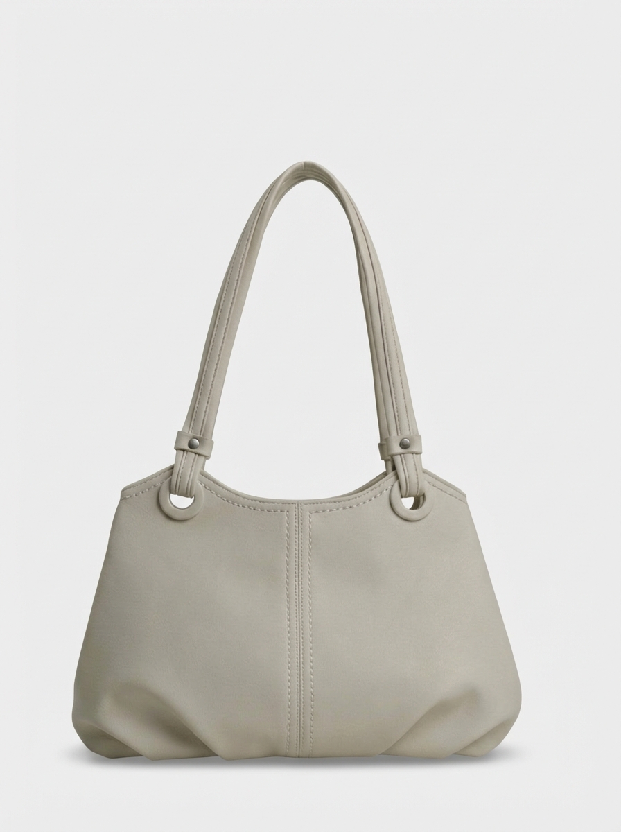 456-28 550230 Сумка доум женская экокожа Ludor светло-бежевый