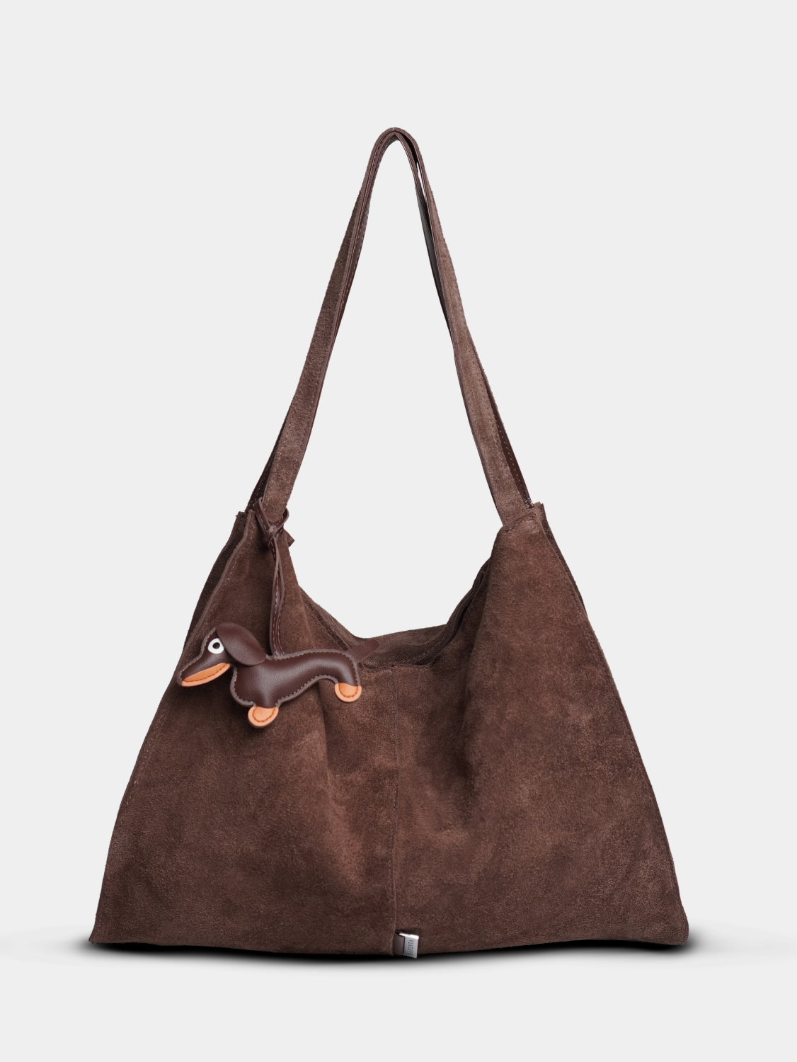 452-51 91195 Сумка хобо женская натуральная замша Safenta темно-коричневый 452-51 91195 Сумка хобо женская натуральная замша Safenta темно-коричневый