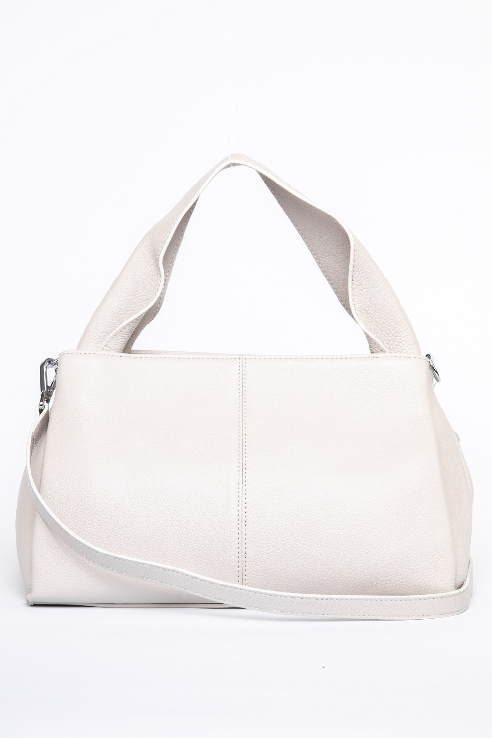 429-70 0615 Сумка доум женская натуральная кожа Ludor молочный