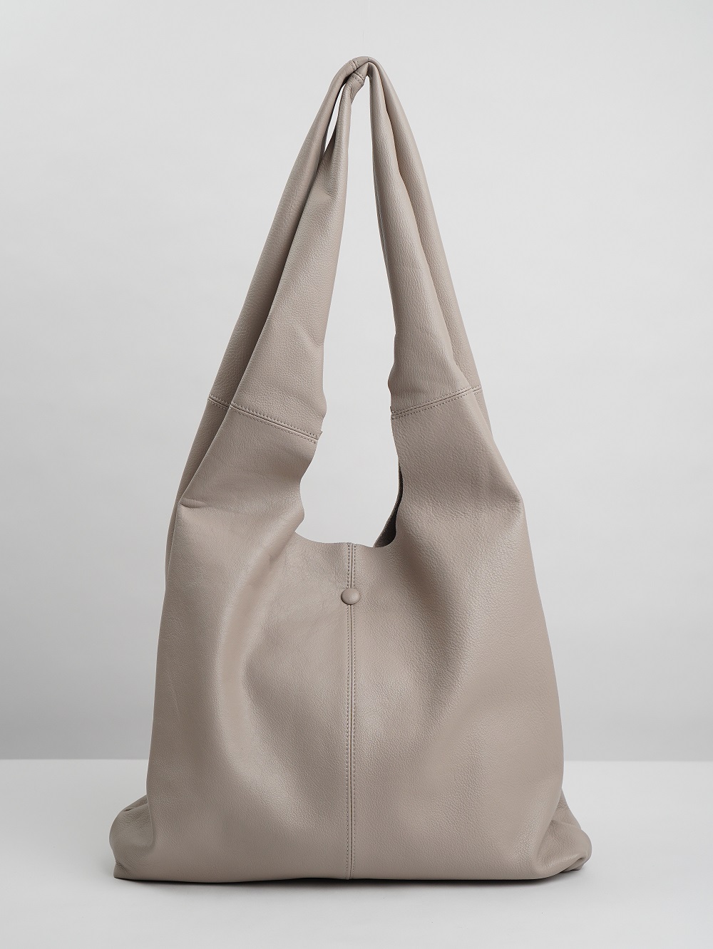 фото 420-19 q5928 Сумка шоппер женская натуральная кожа Polina&Eiterou молочный