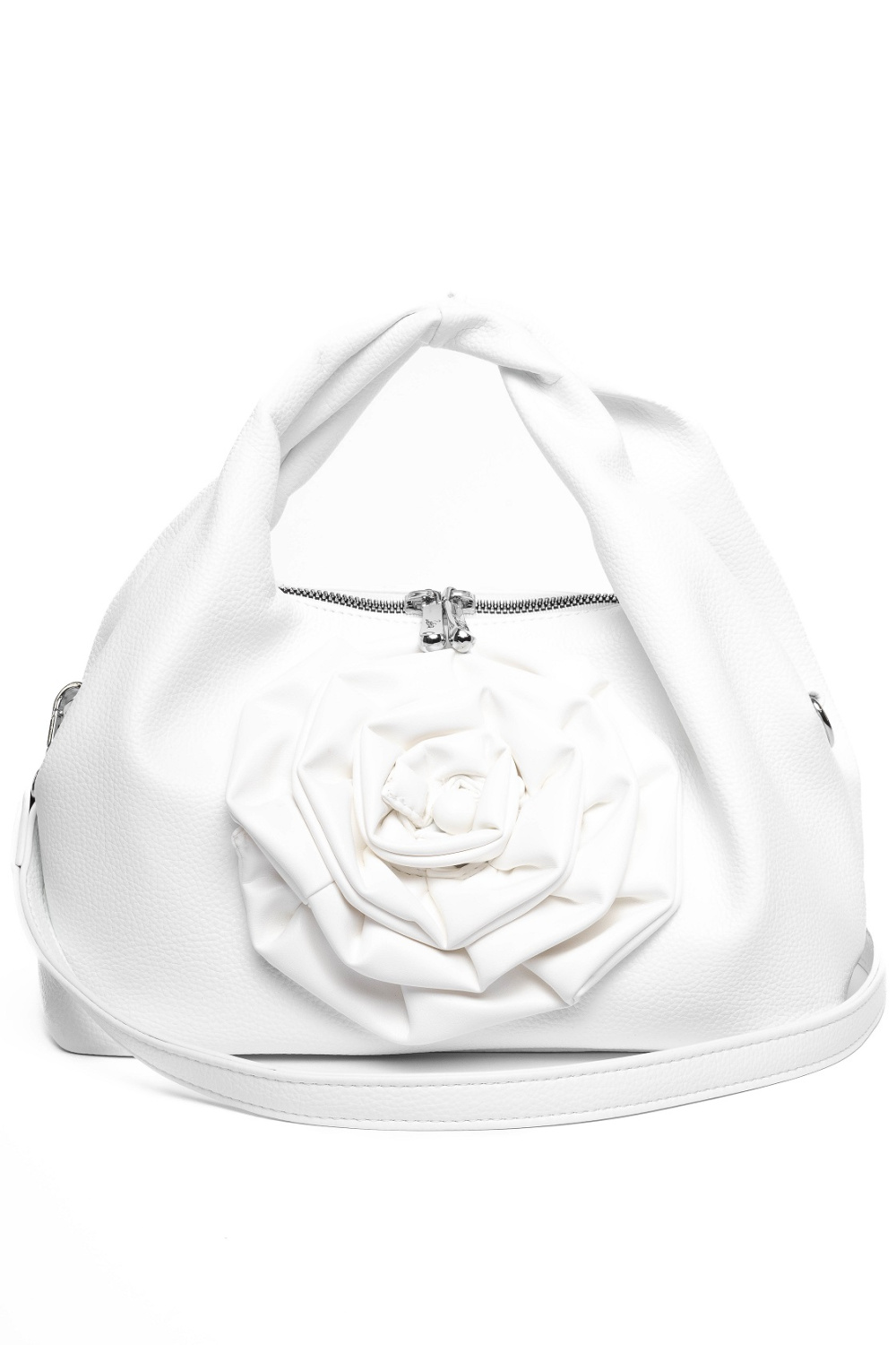 443-80 5151-2 Сумка хобо женская экокожа Safenta белый 443-80 5151-2 Сумка хобо женская экокожа Safenta белый