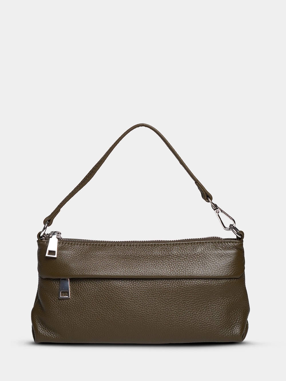 451-97 9020 Клатч женский натуральная кожа Ludor хаки фото 451-97 9020 Клатч женский натуральная кожа Ludor хаки