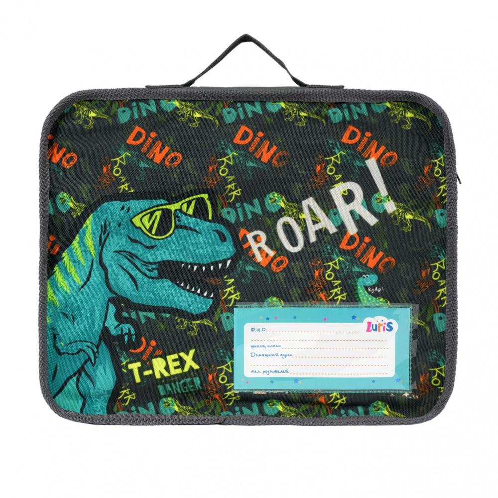 фото 406-45 88.1322 Школьная папка с ручками Luris серый