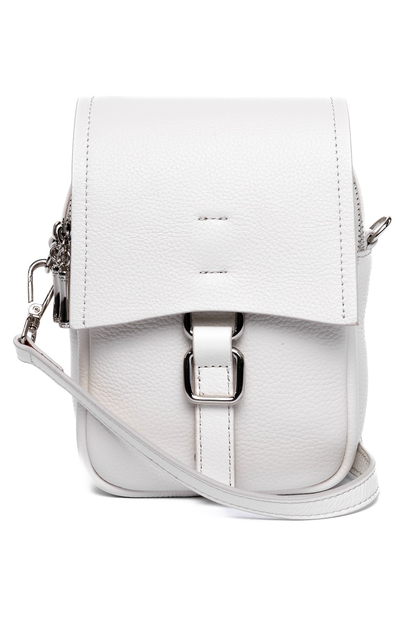 фото 446-94 788 Сумка кросс-боди женская натуральная кожа Ludor молочный