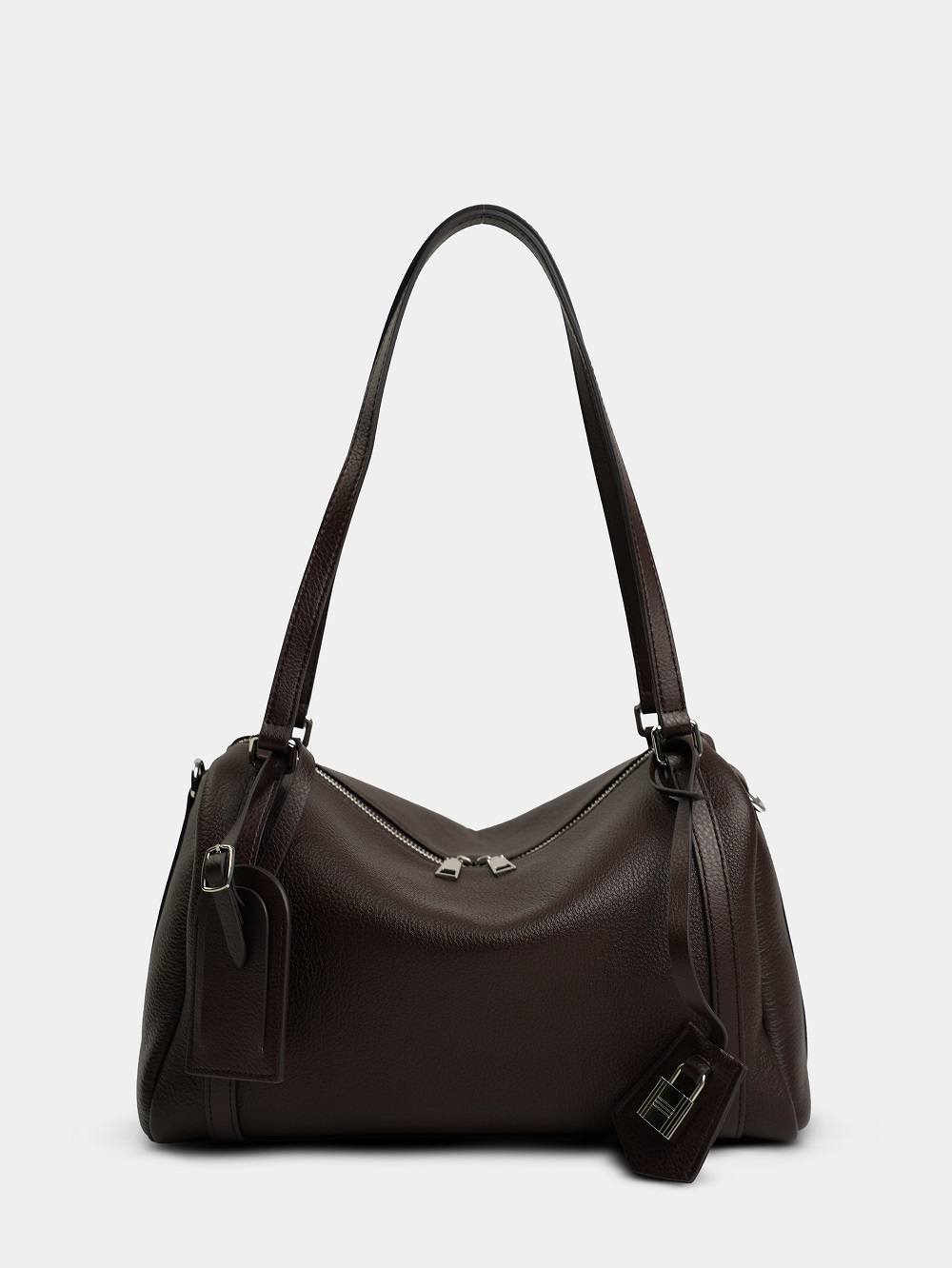 454-70 1818 Сумка доум женская натуральная кожа Ludor темно-коричневый