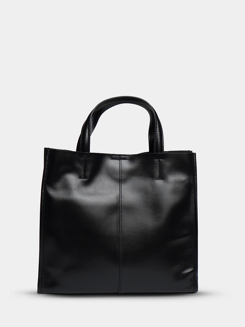 455-79 219 Сумка тоут женская натуральная кожа Ludor черный