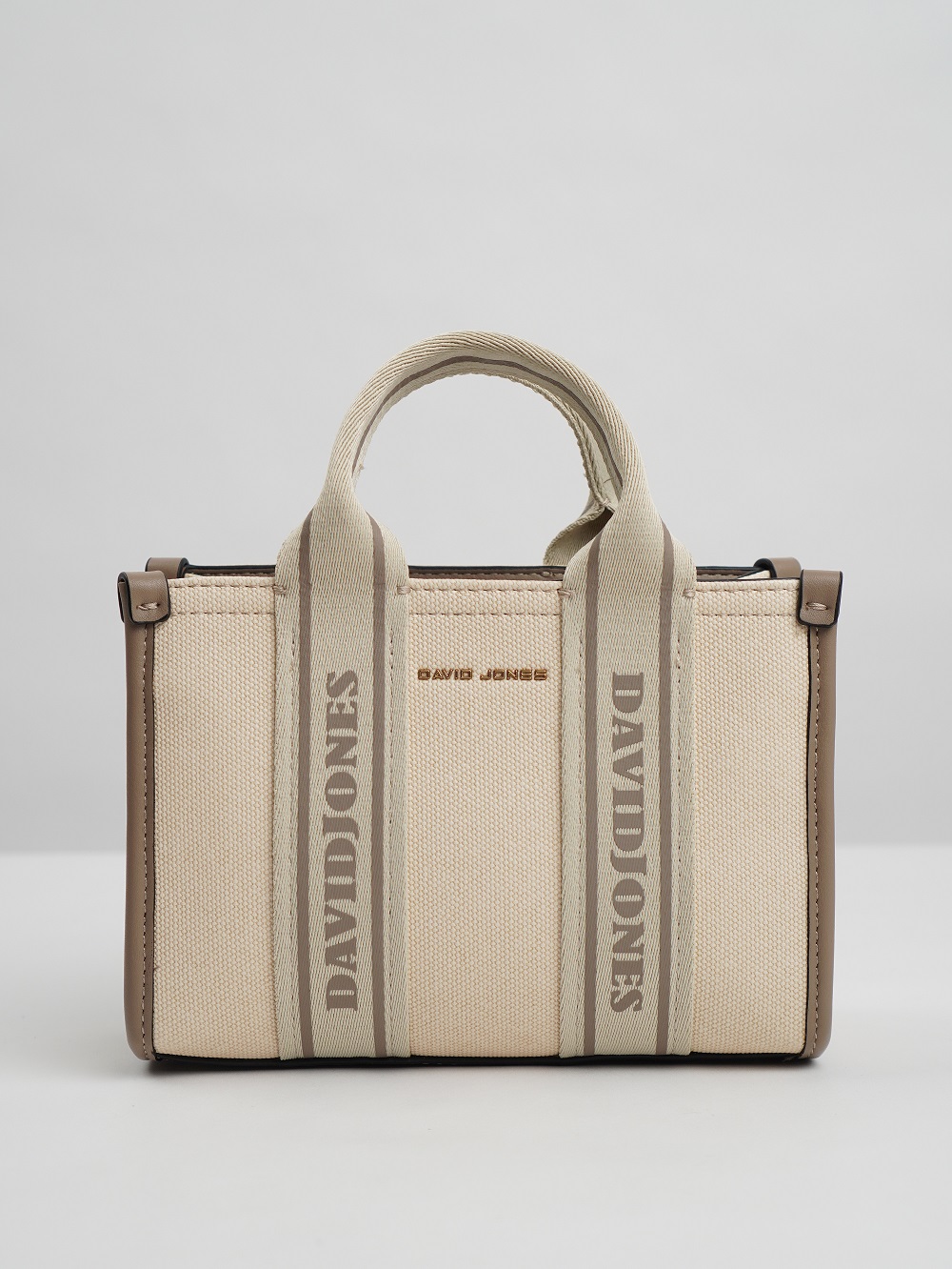 фото 445-48 СМ7459 Сумка кросс-боди женская текстиль David Jones молочно-бежевый