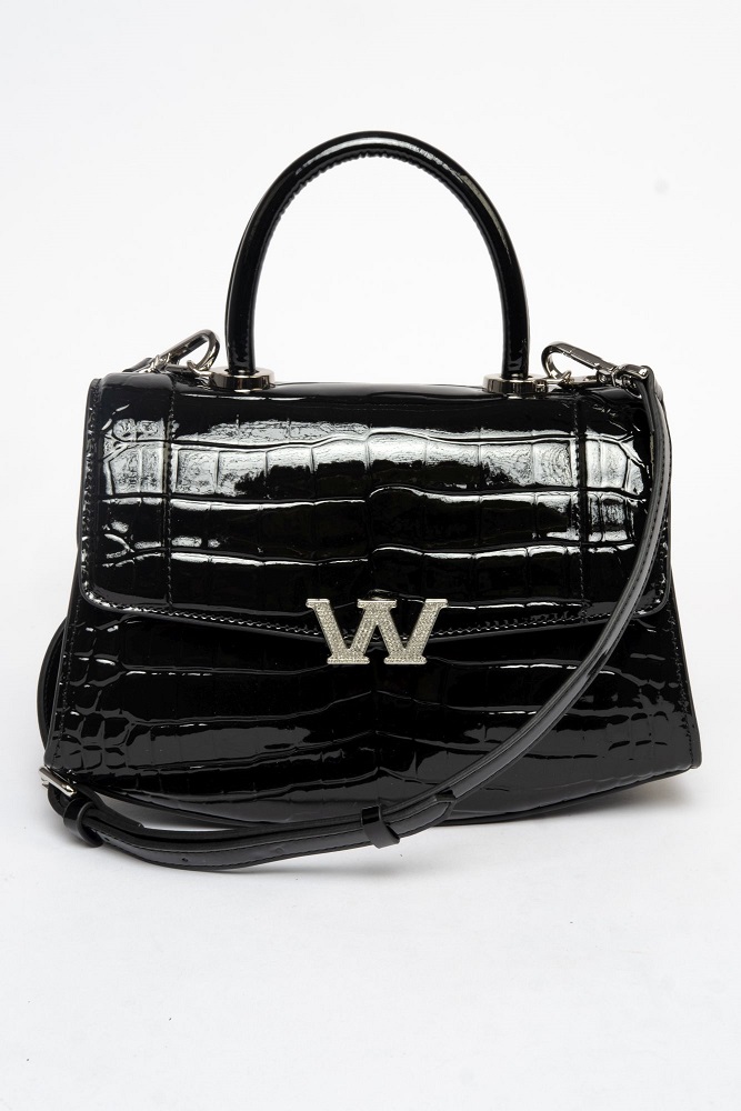 407-03 TH1021 Сумка стракчэд женская натуральная кожа Ludor черный