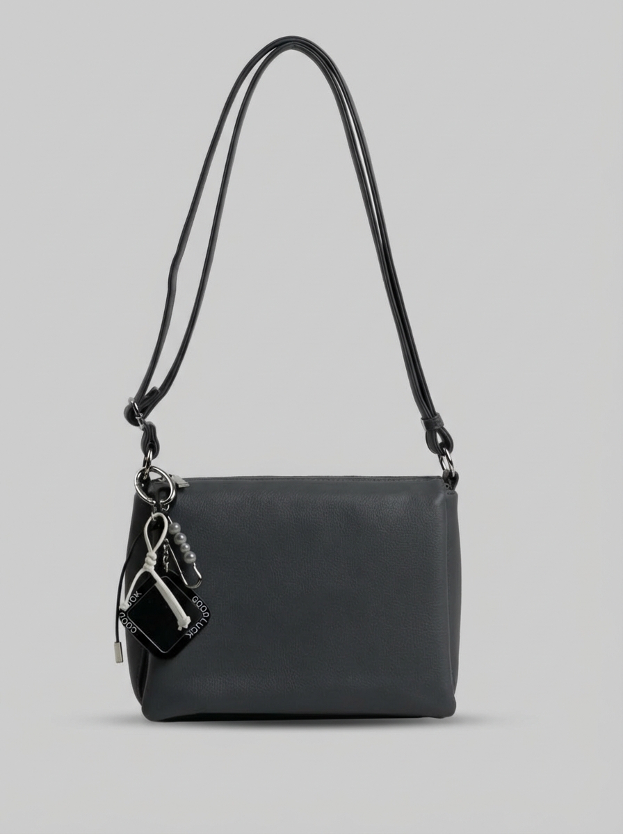 фото 455-90 550207 Сумка кросс-боди женская экокожа Ludor серый