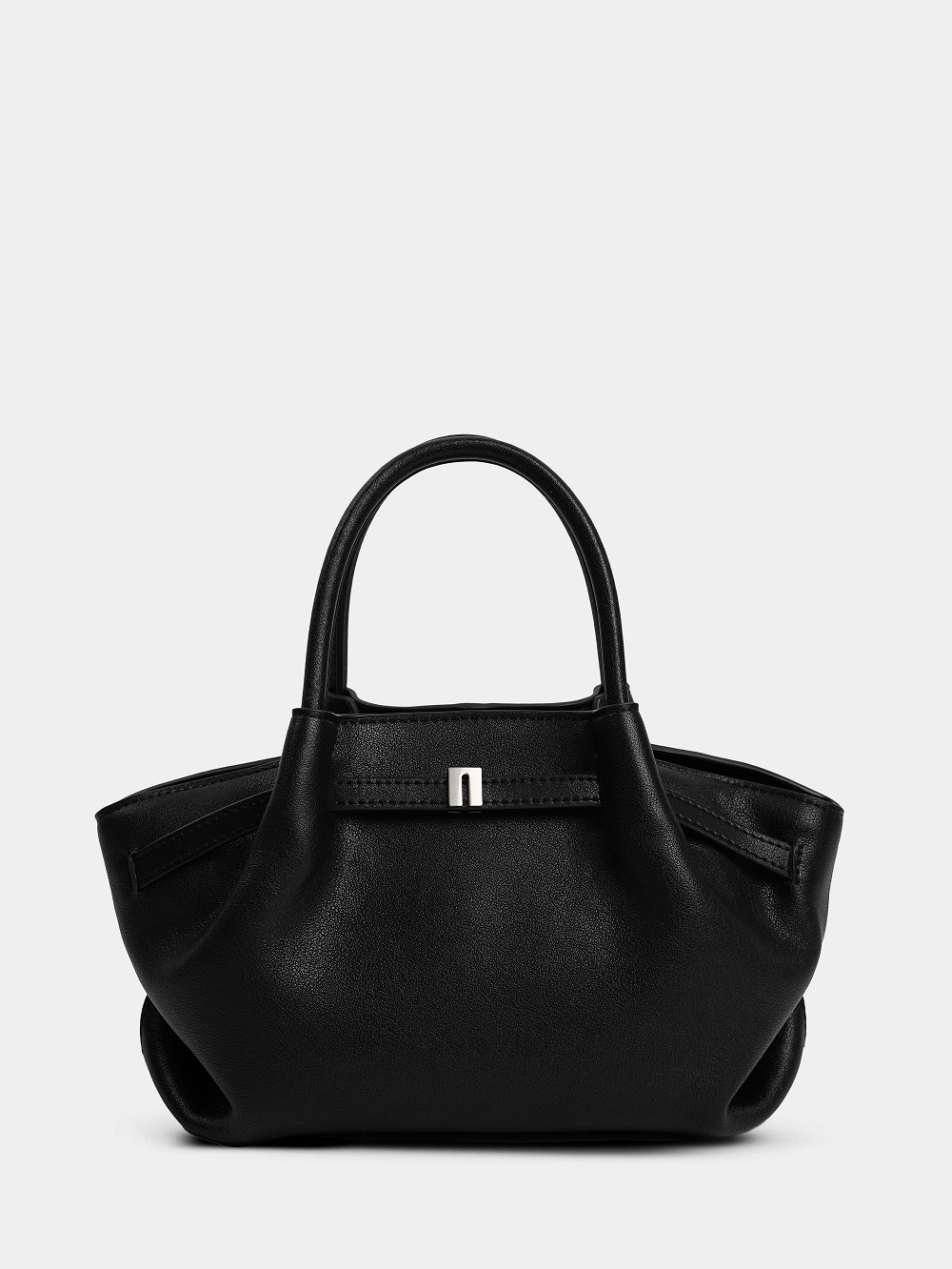 454-85 HR7280 Сумка тоут женская натуральная кожа Ludor черный