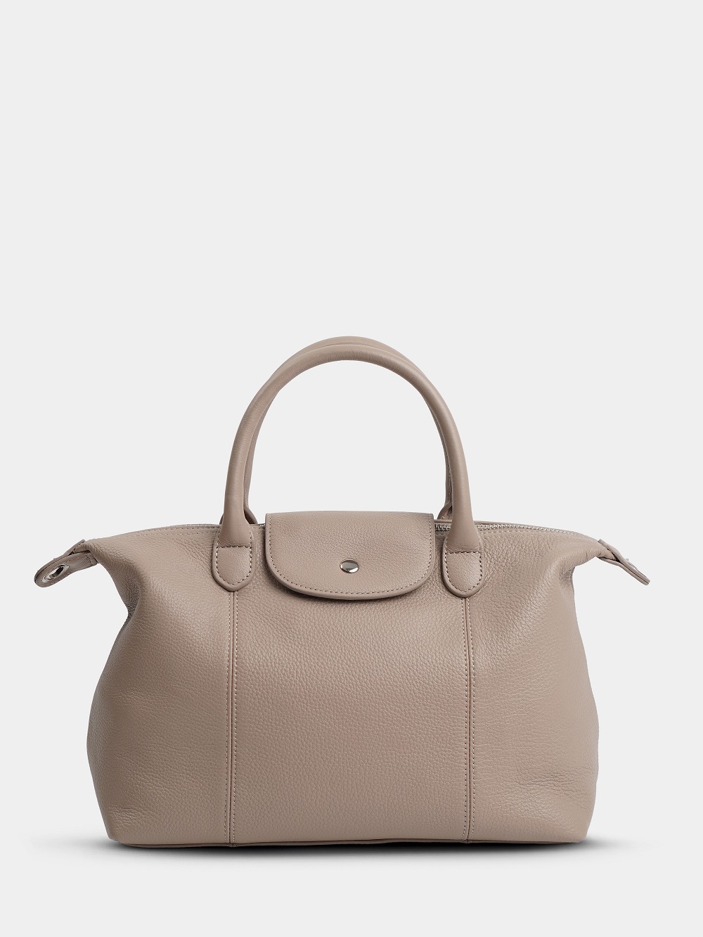 454-00 2406 Сумка тоут женская натуральная кожа Ludor темно-бежевый