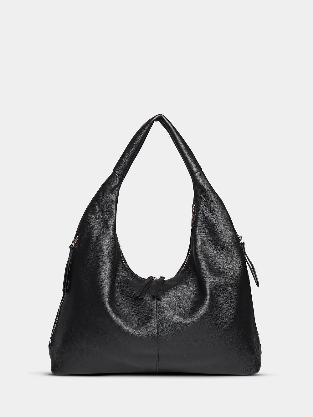 451-84 8512 Сумка хобо женская натуральная кожа Ludor черный 451-84 8512 Сумка хобо женская натуральная кожа Ludor черный