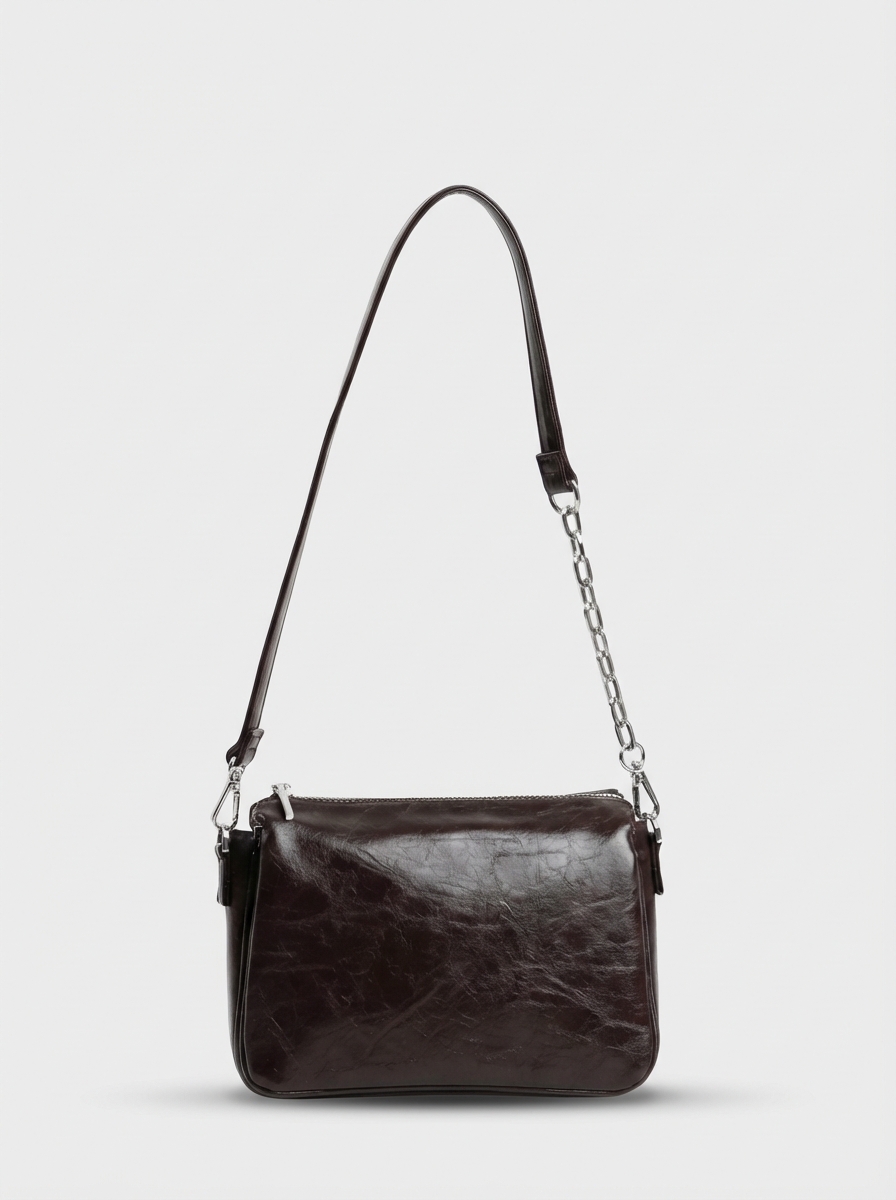 фото 456-09 550271 Сумка кросс-боди женская экокожа Ludor темно-коричневый