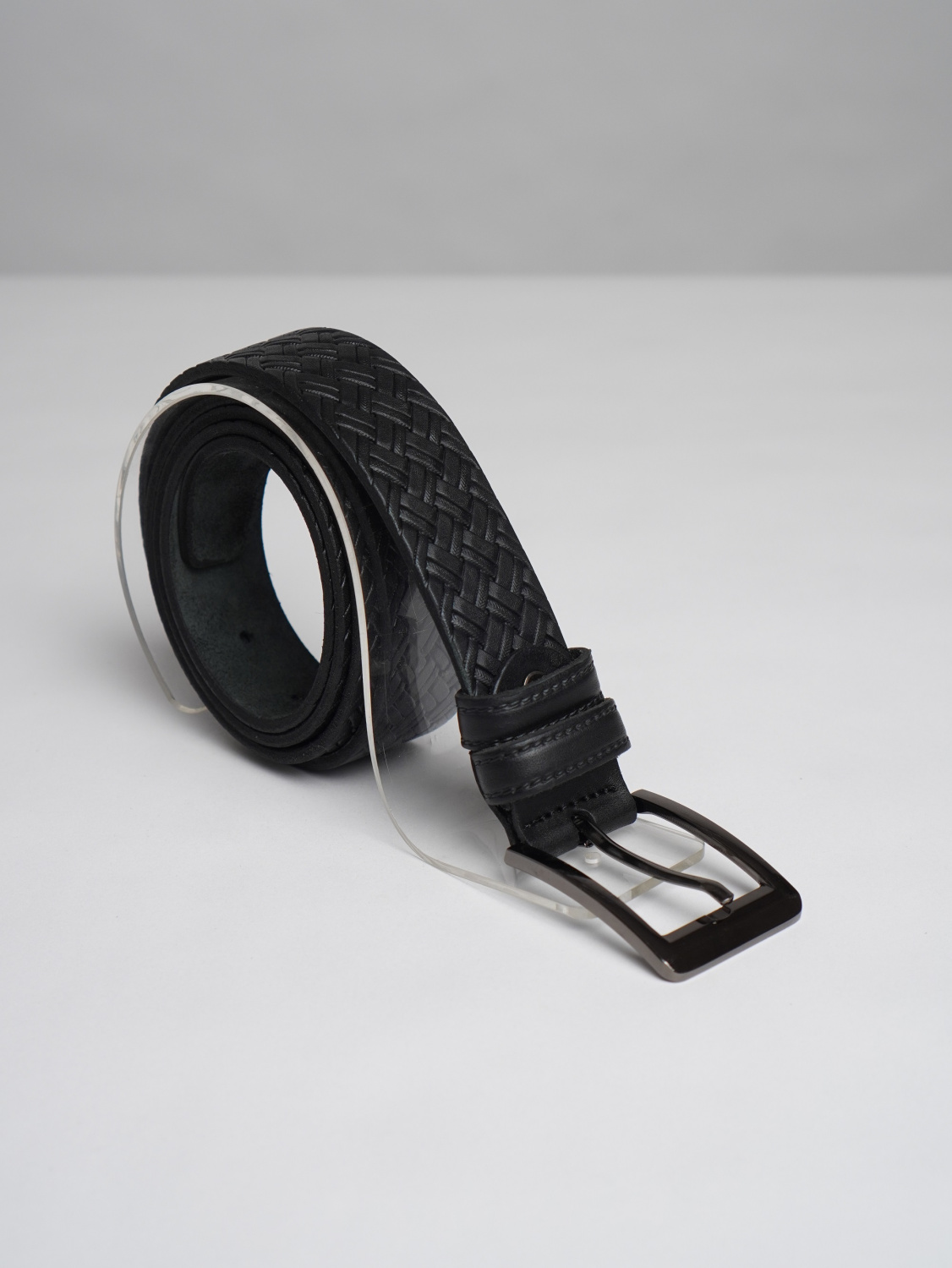 фото 453-01  Ремень мужской DG черный