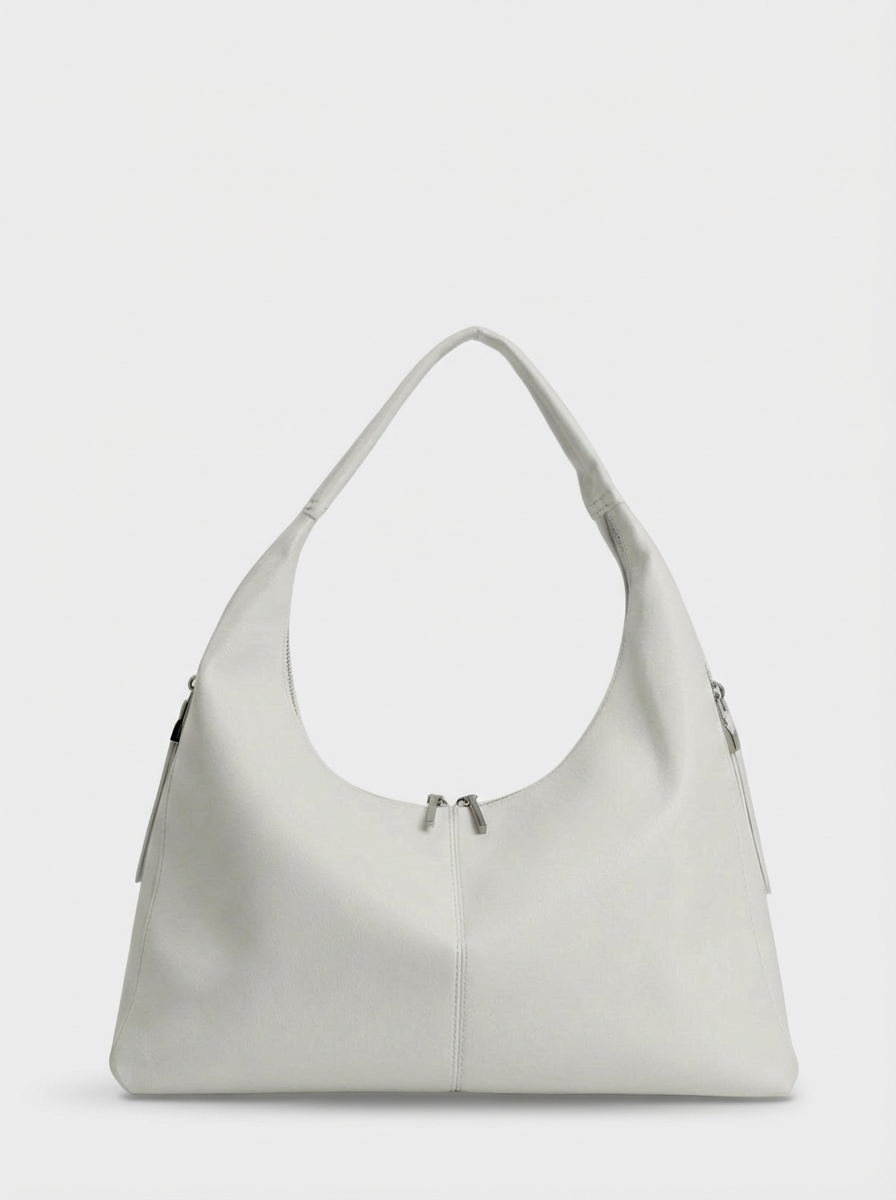 456-05 550282 Сумка хобо женская экокожа Ludor белый