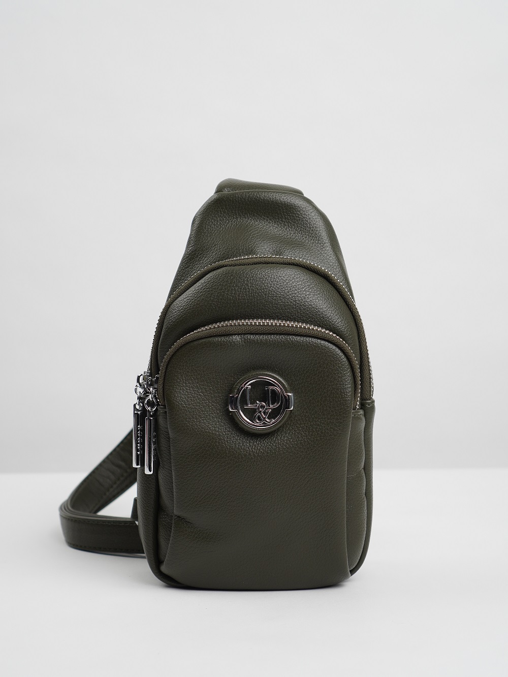 фото 407-08 P3349 Сумка кросс-боди женская экокожа Ludor хаки