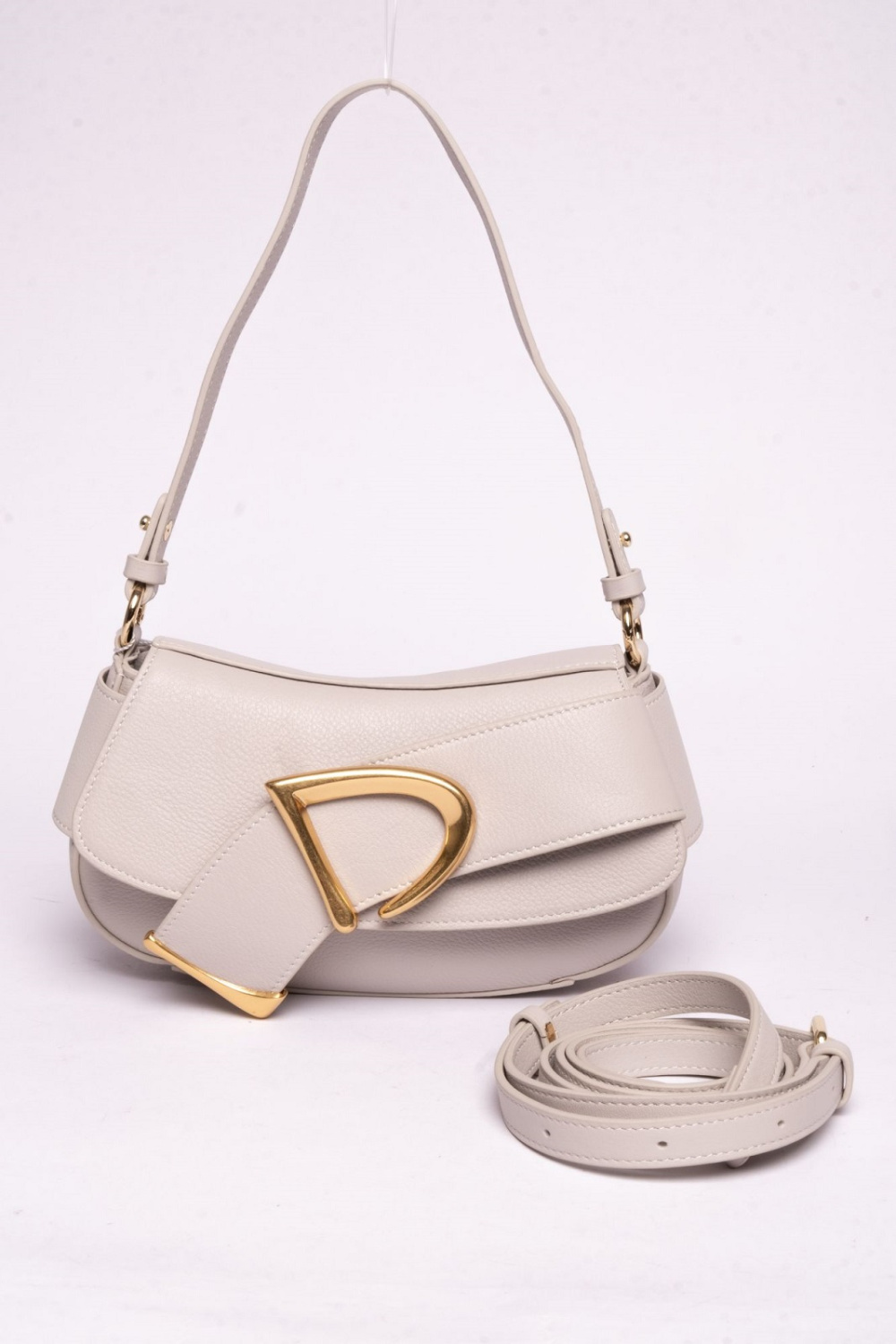 фото 420-87 TH1116 Сумка кросс-боди женская натуральная кожа Ludor бежевый