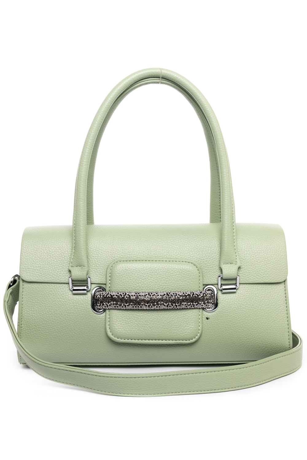 442-33 5255 Сумка стракчэд женская экокожа Safenta светло-зеленый