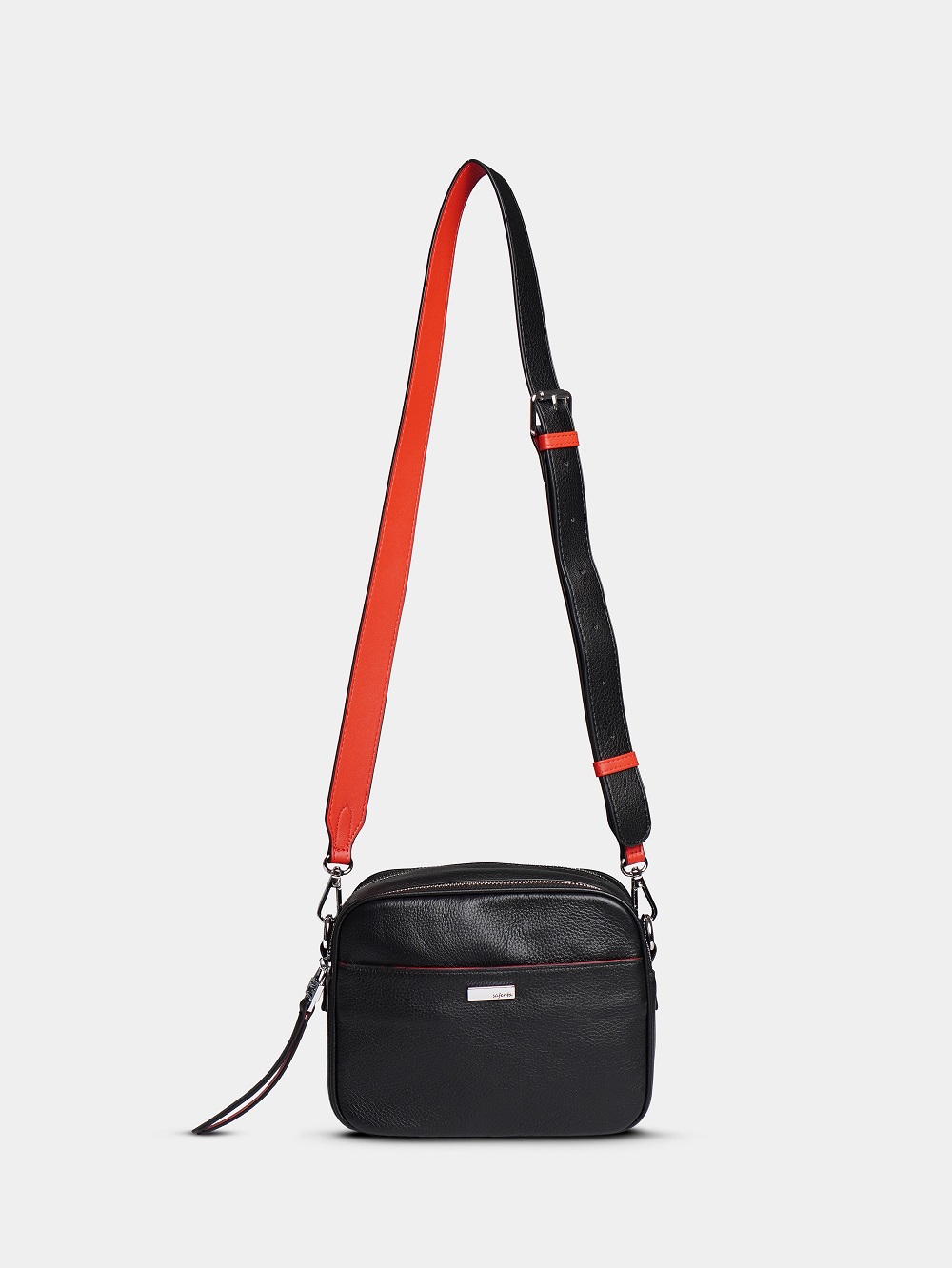 452-44 98177-1Р Сумка кросс-боди женская натуральная кожа Safenta черный фото 452-44 98177-1Р Сумка кросс-боди женская натуральная кожа Safenta черный