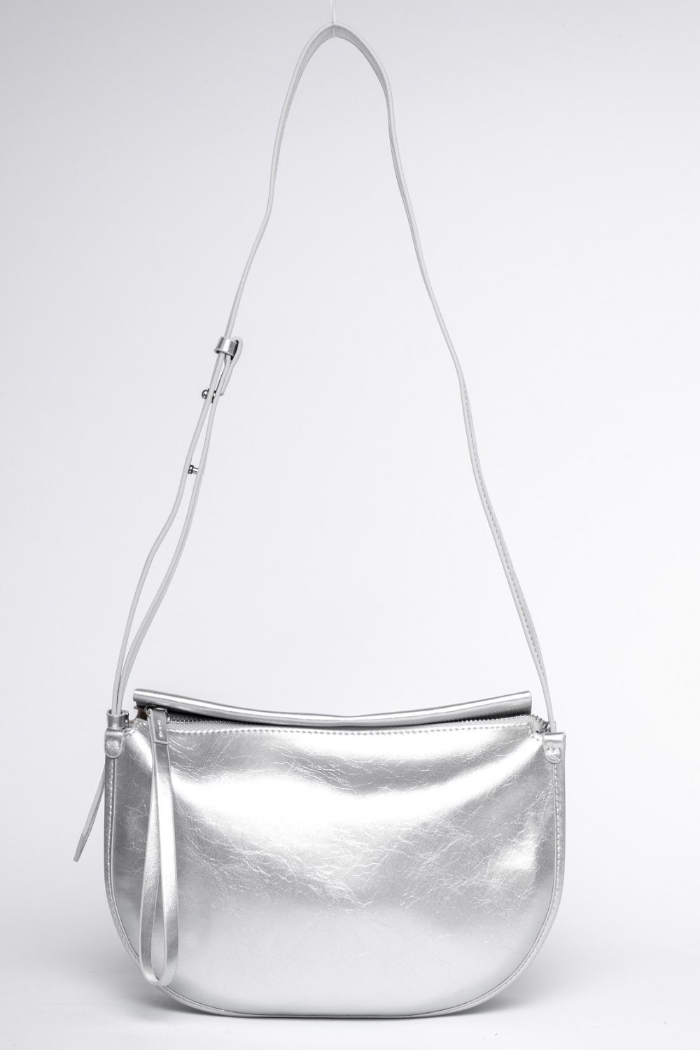 430-41 9941 Сумка кросс-боди женская натуральная кожа Ludor серебристый фото 430-41 9941 Сумка кросс-боди женская натуральная кожа Ludor серебристый