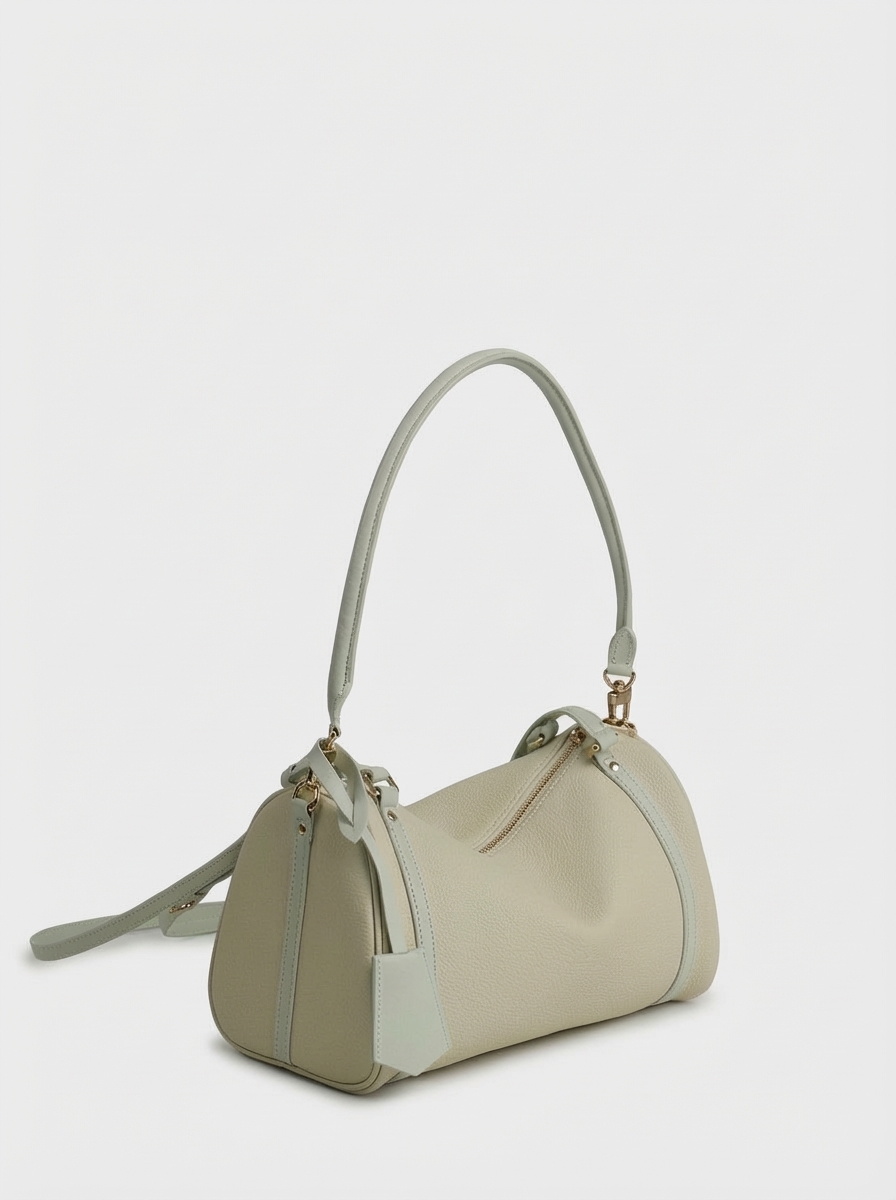 456-64 6189 Сумка доум женская натуральная кожа Ludor светло-бежевый