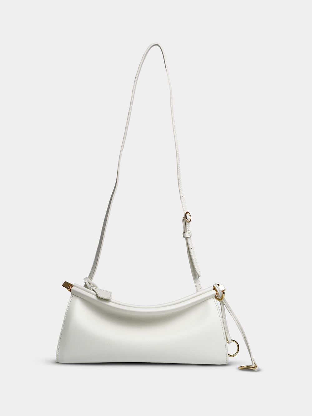 фото 450-35 8078 Сумка кросс-боди женская натуральная кожа Ludor молочный