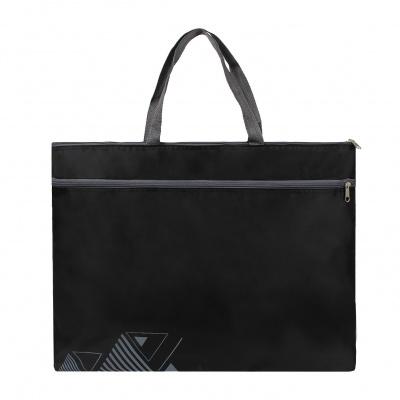 фото 384-44 Чёрный 850.322 Школьная папка с ручками Luris принт