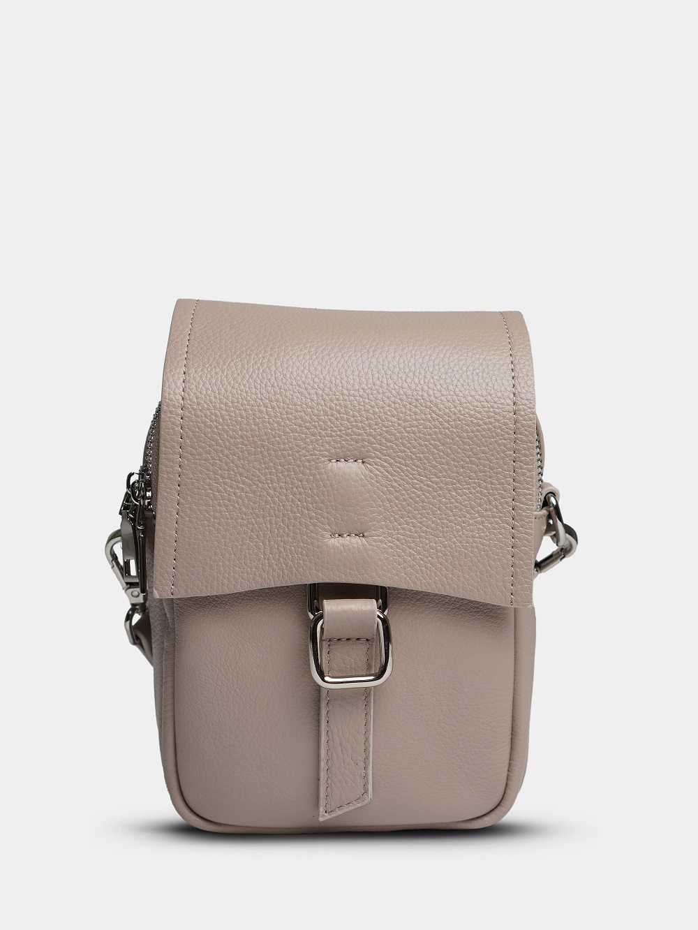 фото 446-93 788 Сумка кросс-боди женская натуральная кожа Ludor бежевый