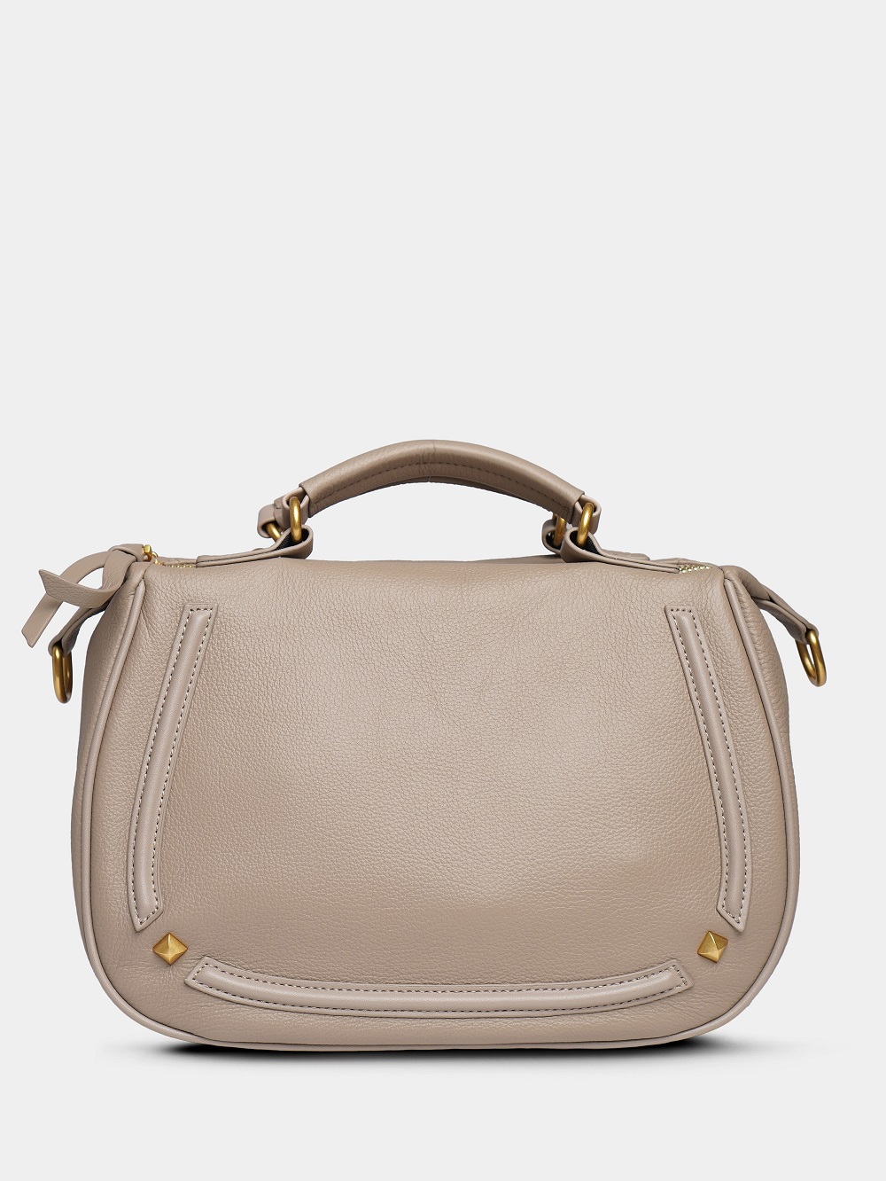 453-27 7015 Сумка доум женская натуральная кожа Ludor серо-бежевый 453-27 7015 Сумка доум женская натуральная кожа Ludor серо-бежевый