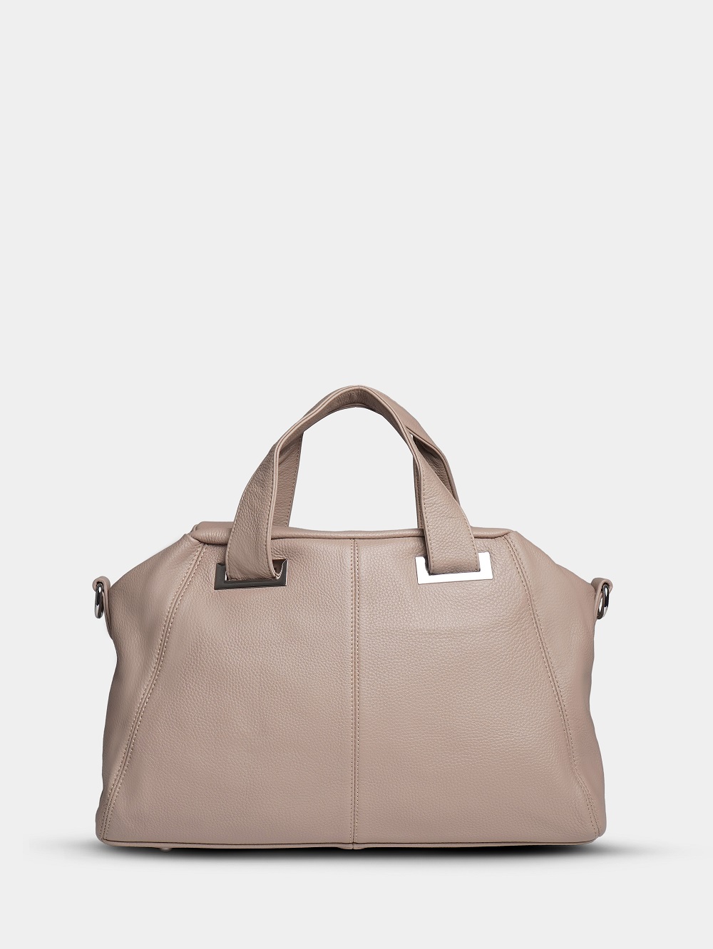 446-50 808 Сумка доум женская натуральная кожа Ludor светло-бежевый