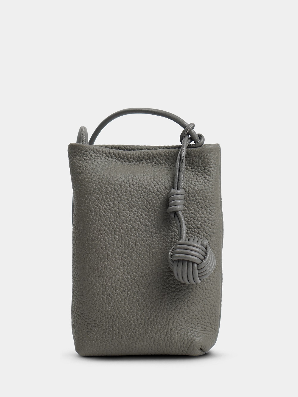 фото 453-50 2022 Сумка кросс-боди женская натуральная кожа DG серый