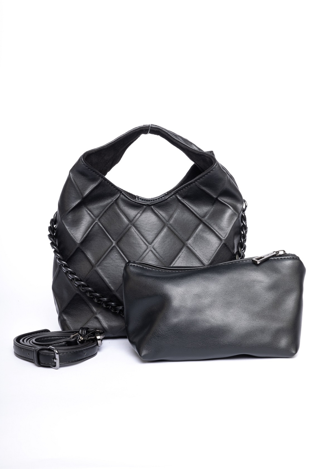 438-56 АА012311072Н Сумка кросс-боди женская экокожа Chrisbella черный фото 438-56 АА012311072Н Сумка кросс-боди женская экокожа Chrisbella черный