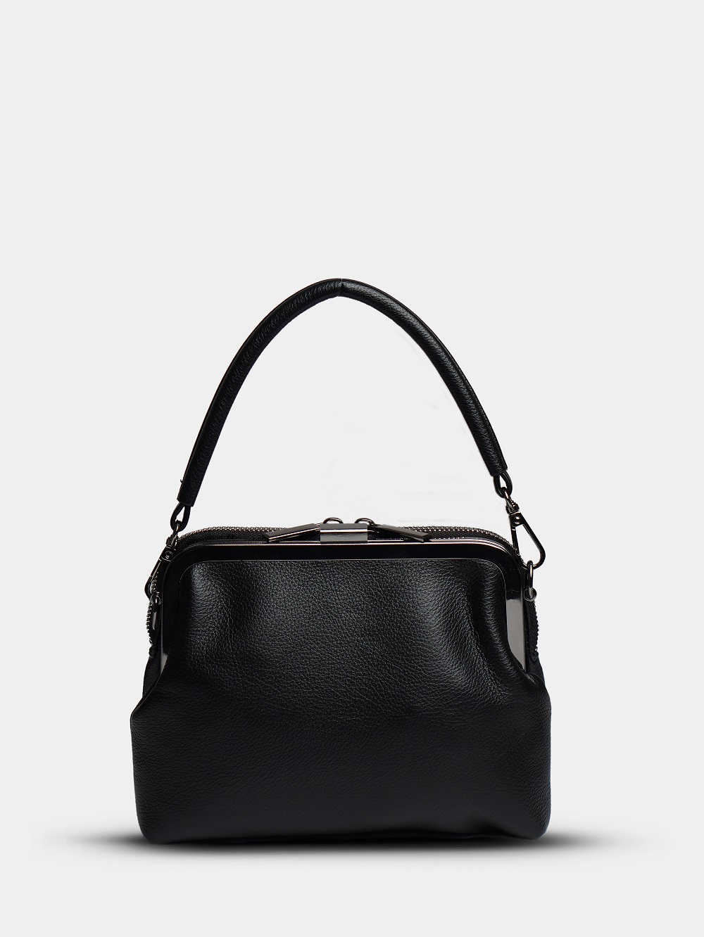 455-46 550227 Сумка фрейм женская экокожа Ludor черный