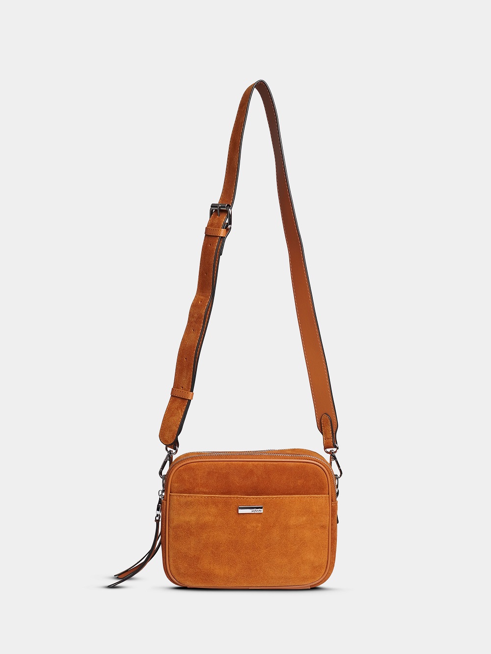 452-45 98177-3 Сумка кросс-боди женская натуральная замша Safenta коричневый фото 452-45 98177-3 Сумка кросс-боди женская натуральная замша Safenta коричневый