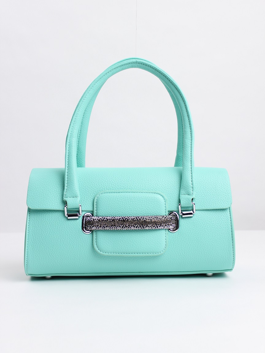 442-31 5255 Сумка стракчэд женская экокожа Safenta бирюза