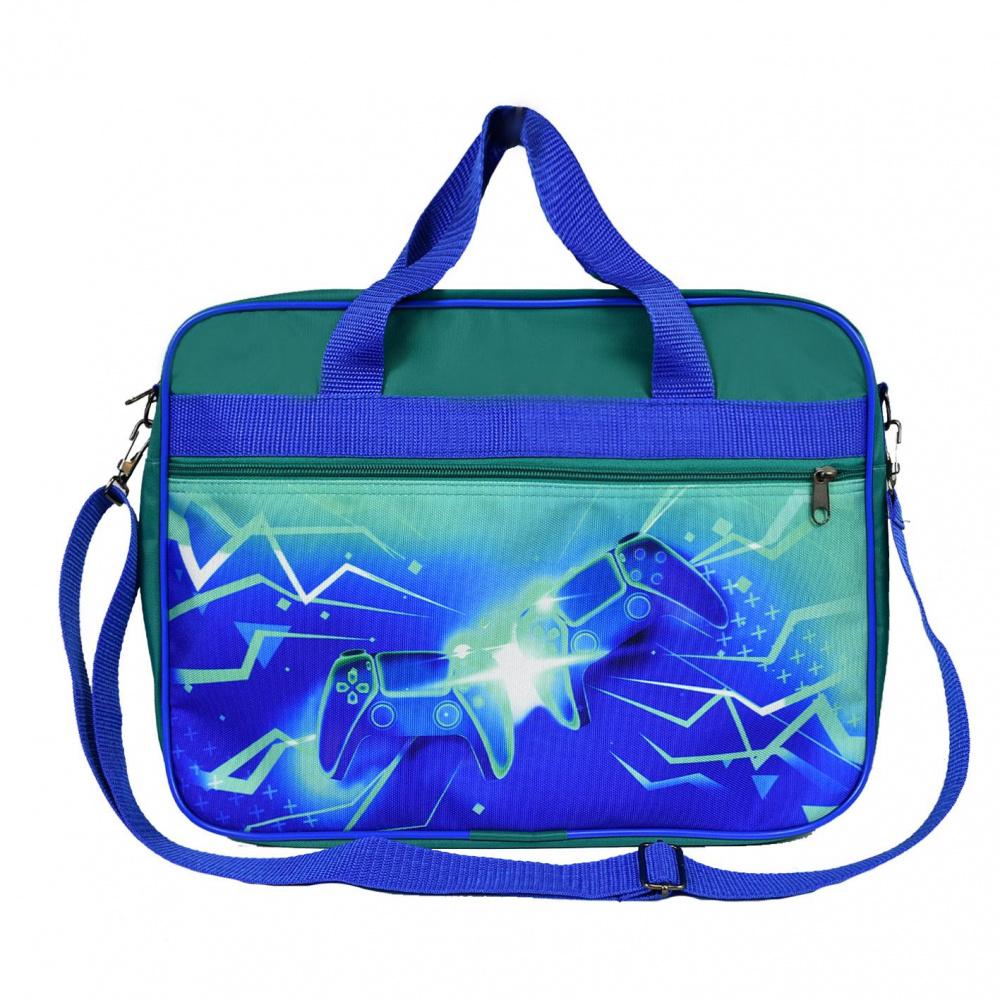 фото 406-50 338.1369 Школьная папка с ручками  Luris бирюза