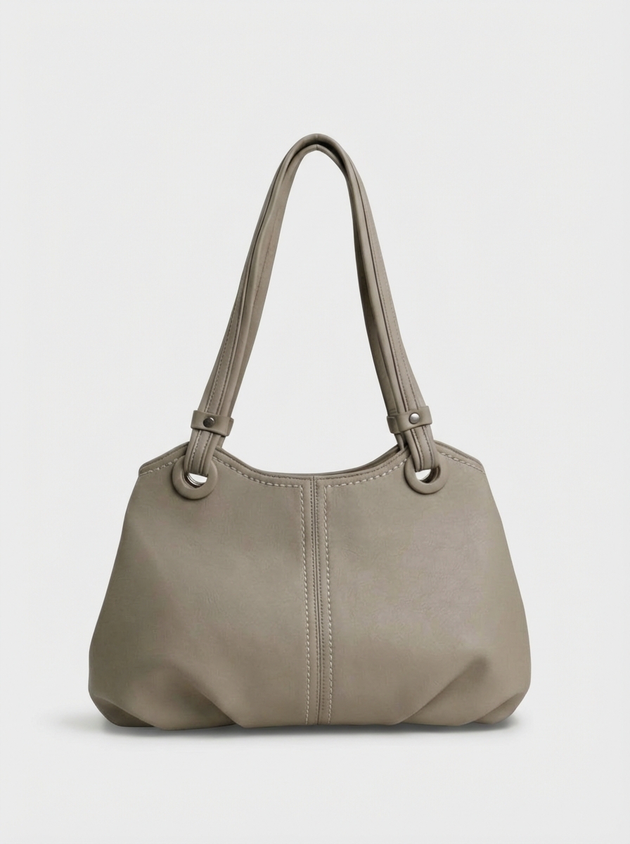 456-29 550230 Сумка доум женская экокожа Ludor бежевый