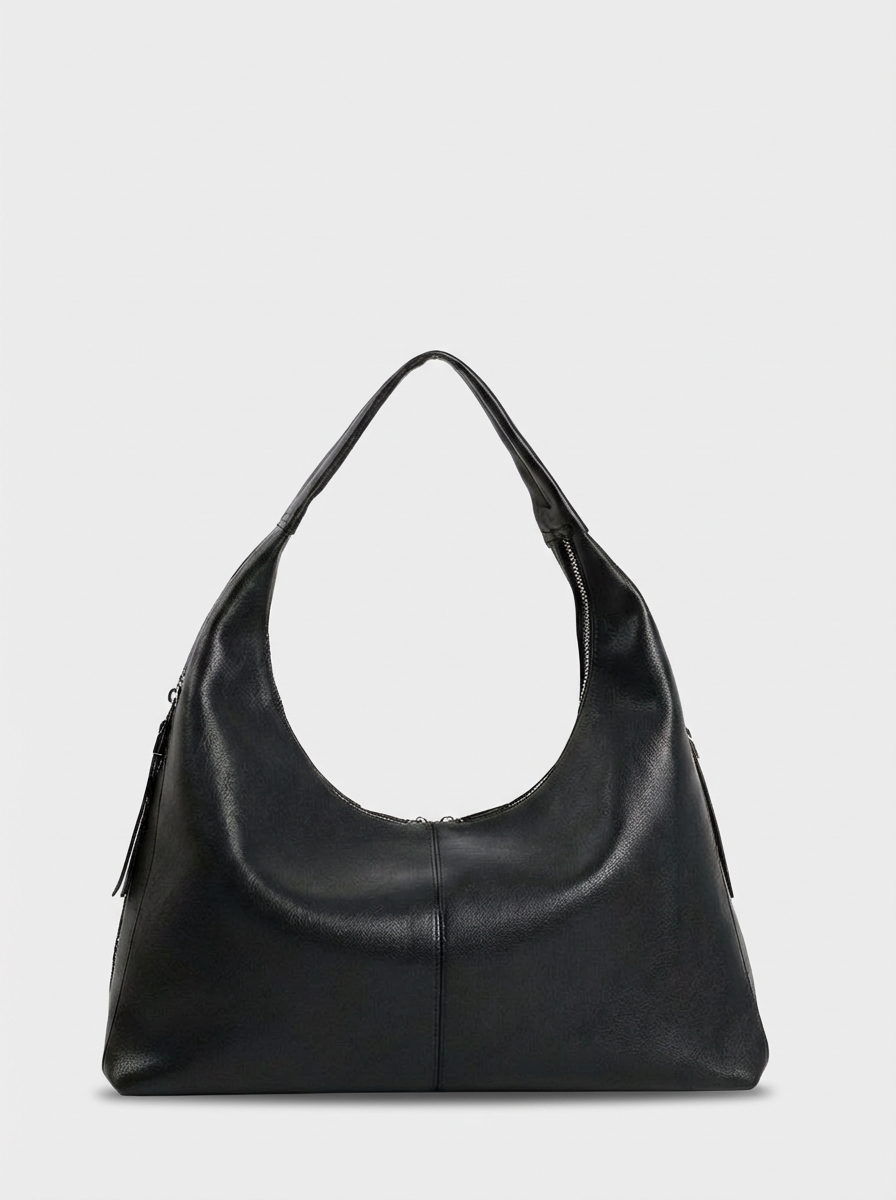 456-04 550282 Сумка хобо женская экокожа Ludor черный