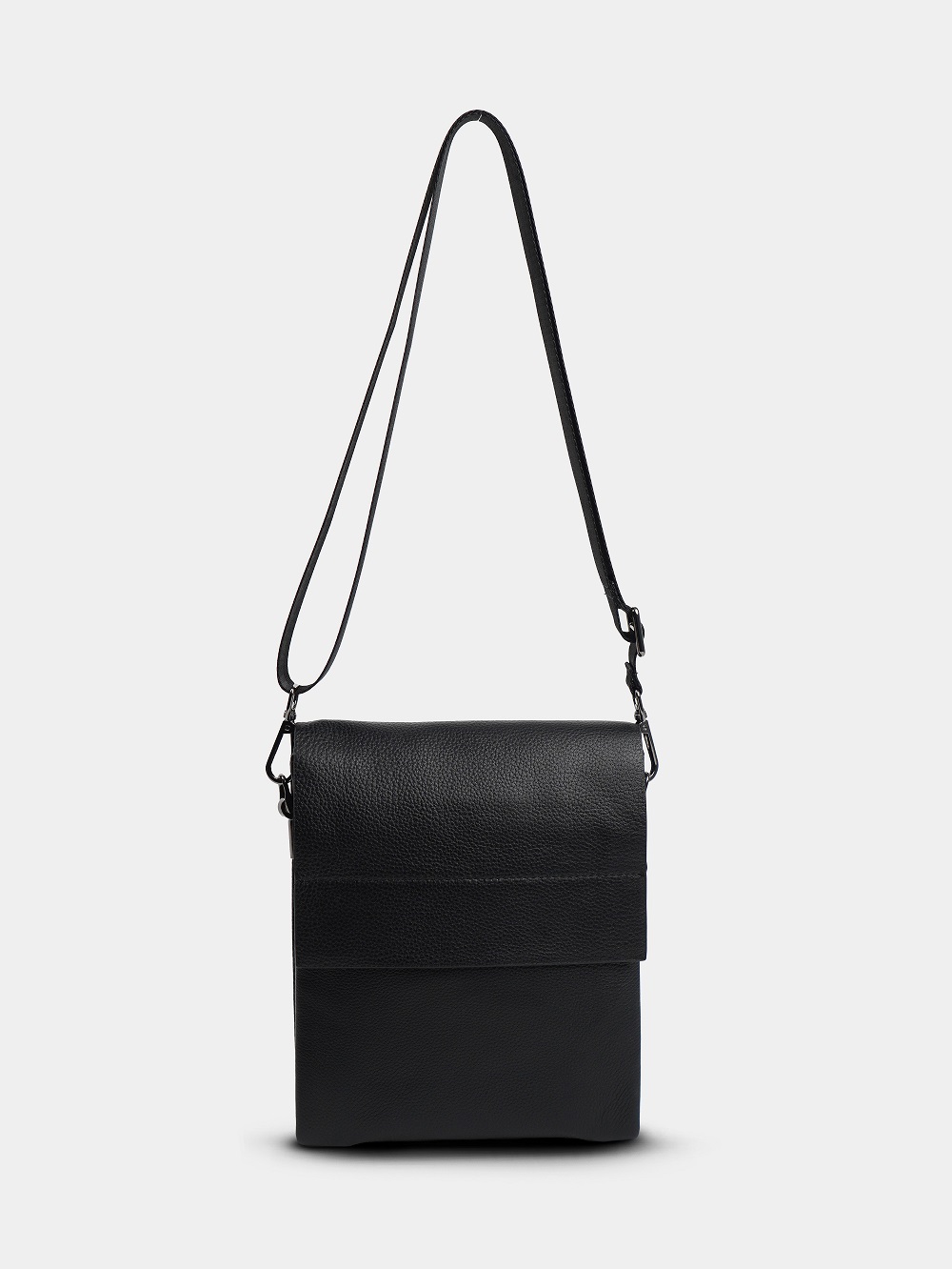 фото 453-68 22-625-3 Сумка кросс-боди мужская натуральная кожа DE-GOSA черный