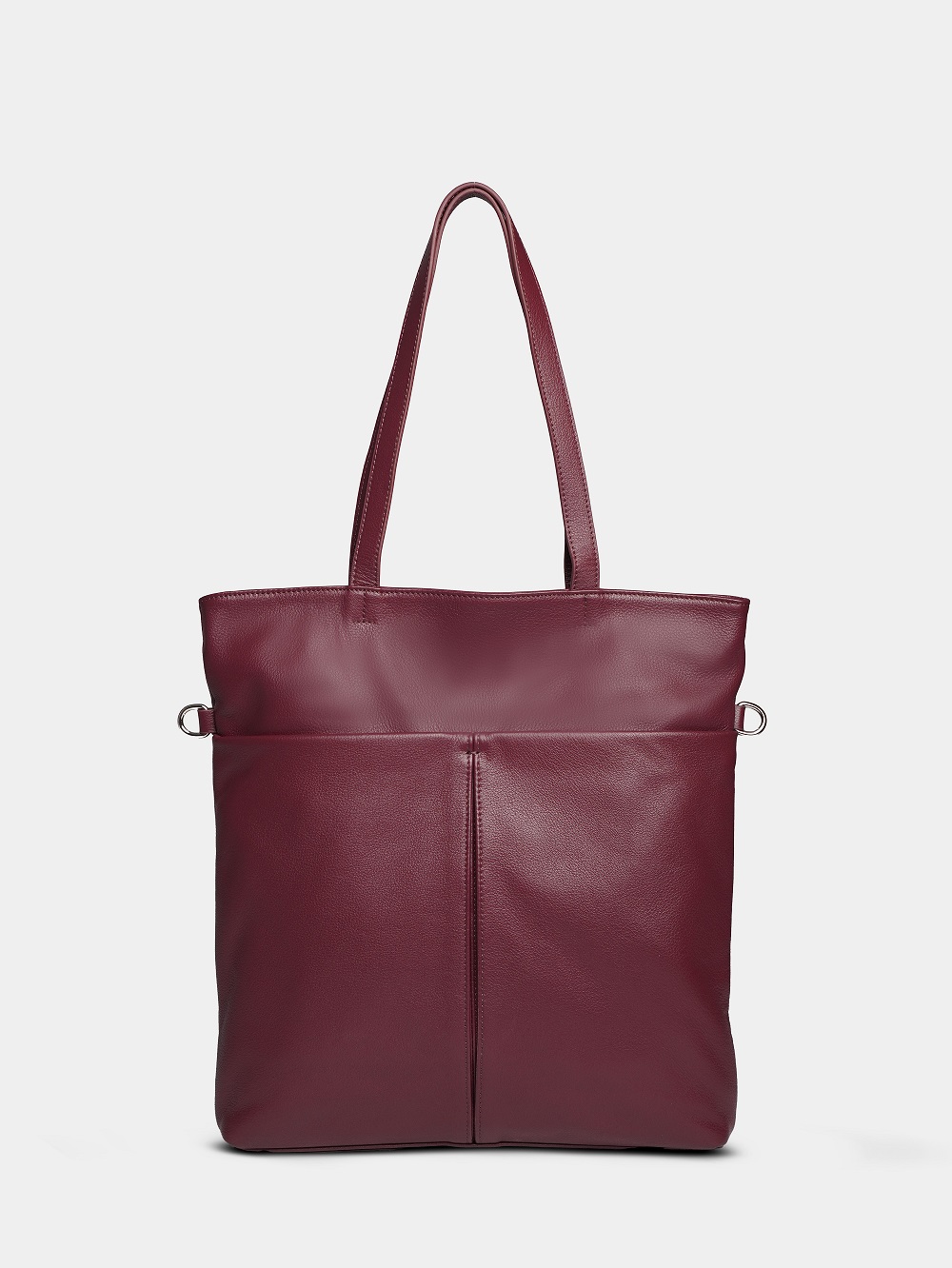 452-04 20512 Сумка шоппер женская натуральная кожа Ludor бордовый фото 452-04 20512 Сумка шоппер женская натуральная кожа Ludor бордовый