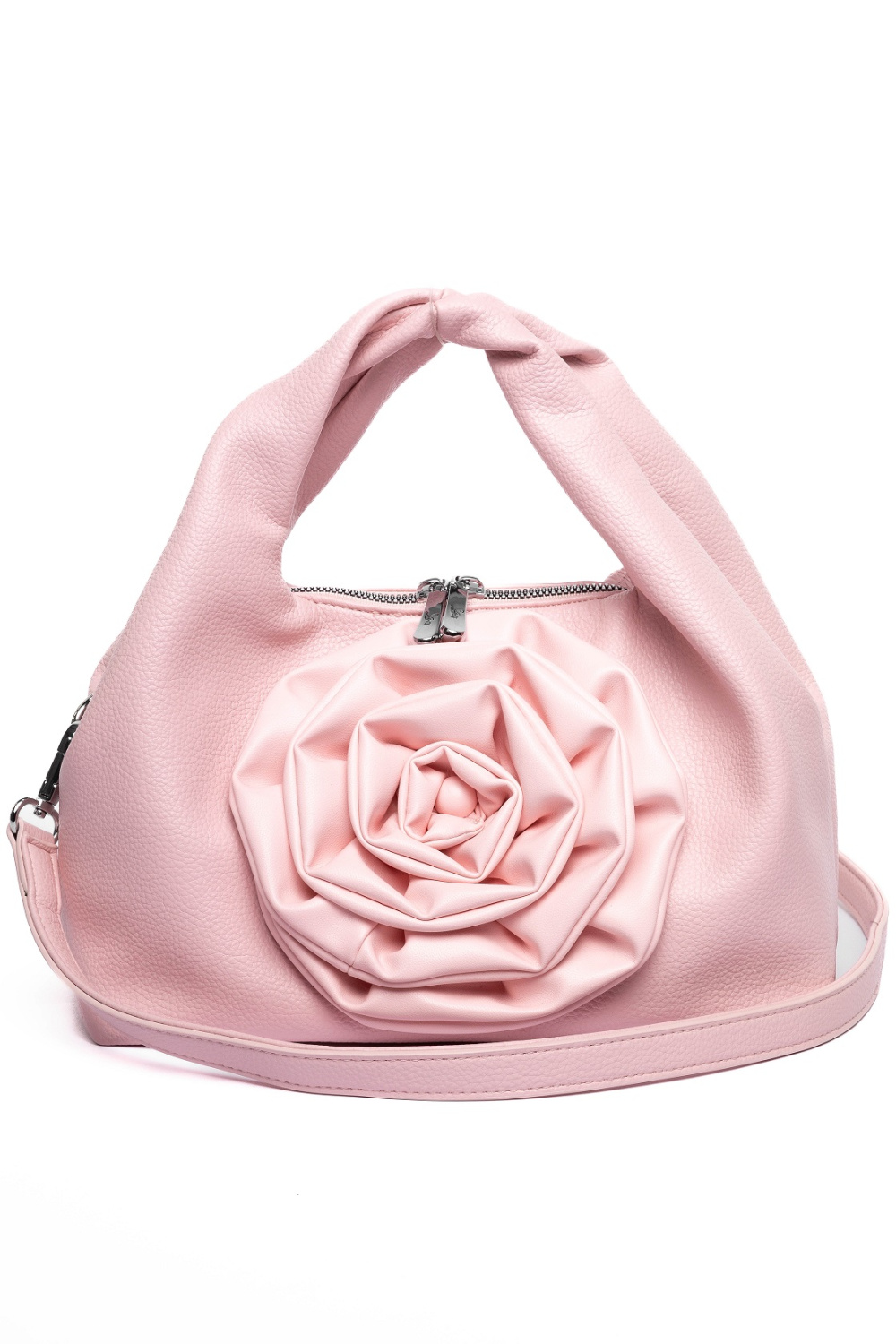 443-84 5151-2 Сумка хобо женская экокожа Safenta розовый