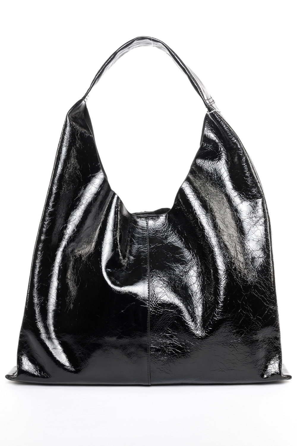 446-66 8150 Сумка хобо женская натуральная кожа Ludor черный 446-66 8150 Сумка хобо женская натуральная кожа Ludor черный