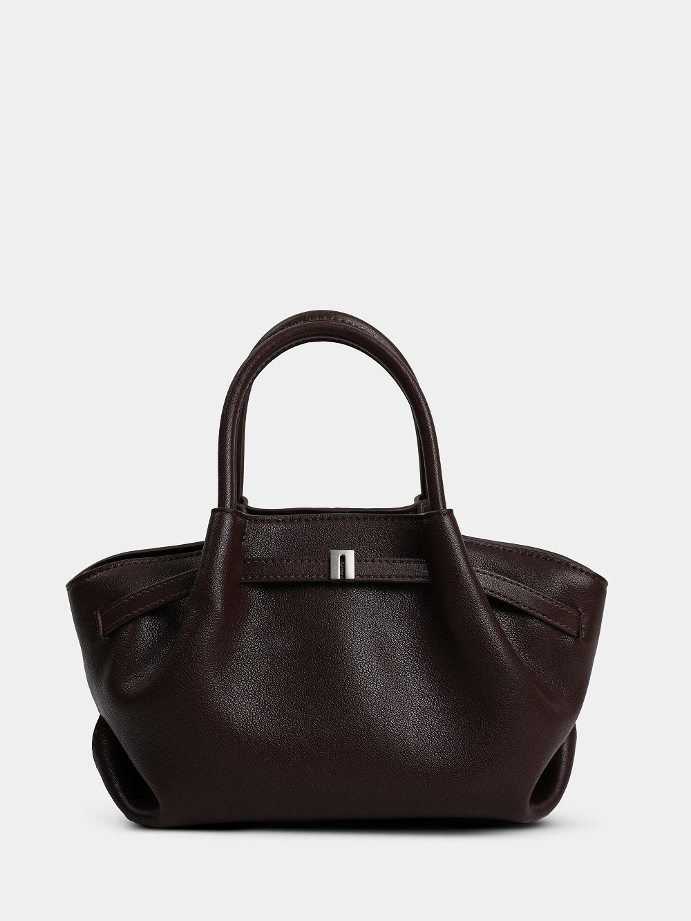 454-86 HR7280 Сумка тоут женская натуральная кожа Ludor темно-коричневый