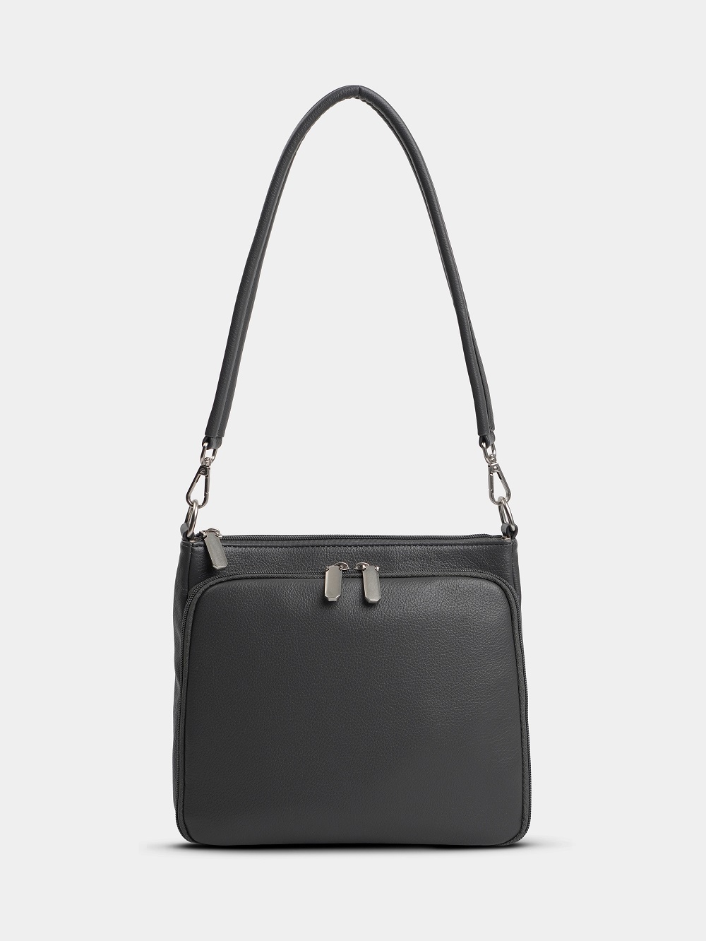 фото 455-23 550151-1 Сумка кросс-боди женская экокожа Ludor темно-серый