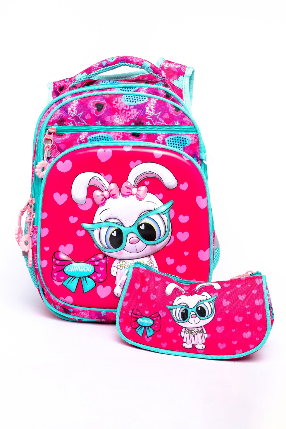 фото 431-46 9109 заяц Ранец для девочки De-Gosa (bf) розовый