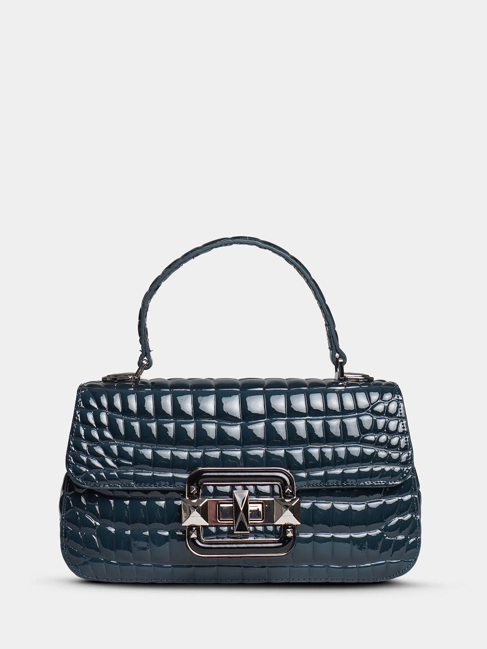 440-95 1901 Сумка стракчэд женская натуральная кожа Ludor темно-синий