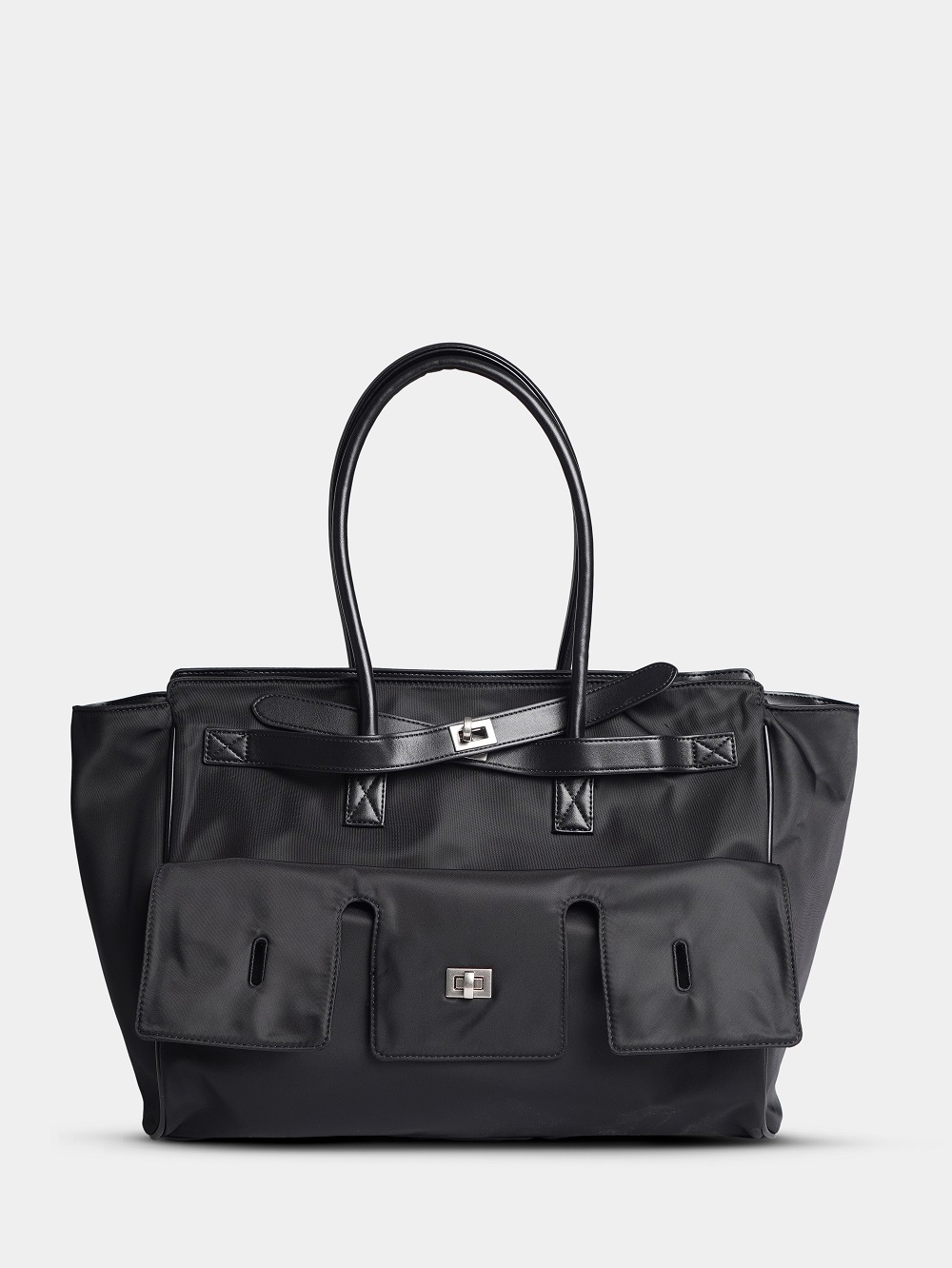 451-29 550248 Сумка шоппер женская текстиль Ludor черный фото 451-29 550248 Сумка шоппер женская текстиль Ludor черный