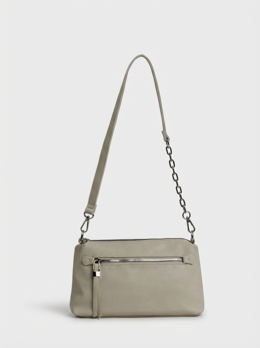 фото 456-17 550275 Сумка кросс-боди женская экокожа Ludor бежевый